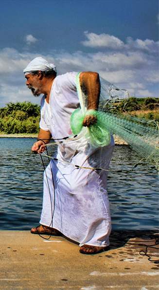 casting the net on the sea of galilee