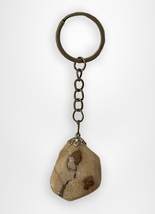 christian souvenir sea of galilee pebble stone key chain