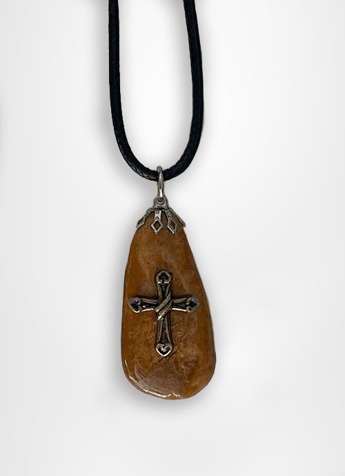 christian souvenir sea of galilee pebble stone pendant